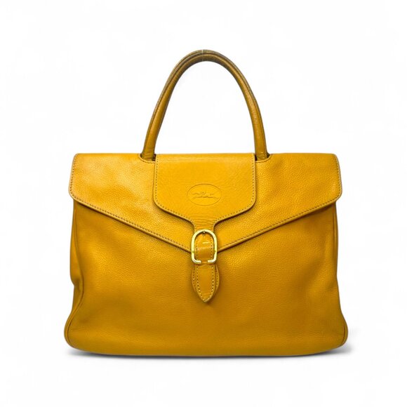 Longchamp Vintage Leather Satchel Bag